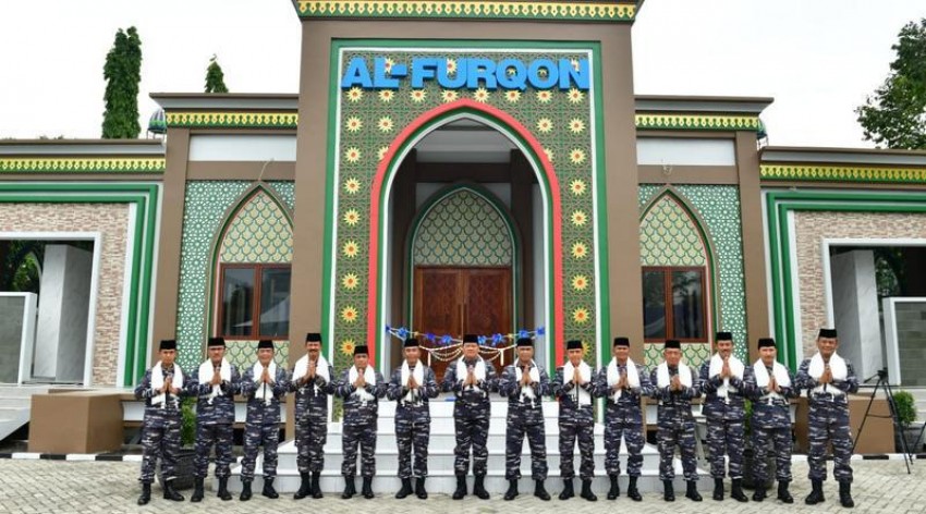 KSAL Resmikan Masjid AL-Furqon STTAL Bumimoro Surabaya