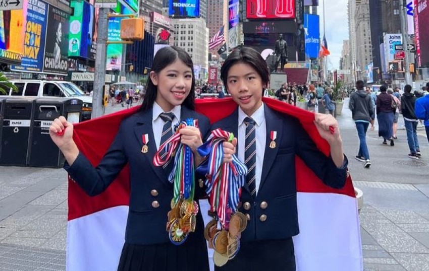 Hebat, Kakak Beradik Raih 85 Medali Olimpiade Matematika dan Sains Internasional