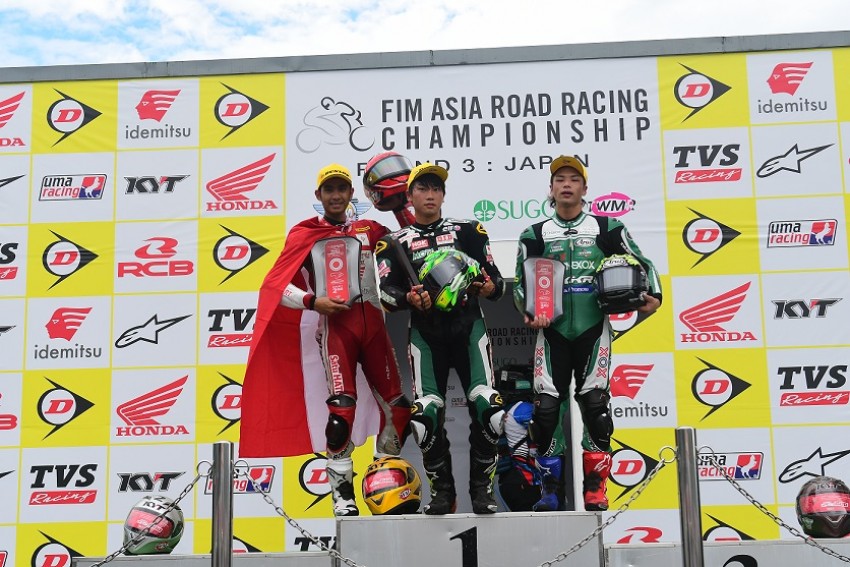 Kado HUT RI, Tiga Pebalap Motor Tanah Air Harumkan Nama Bangsa di Jepang