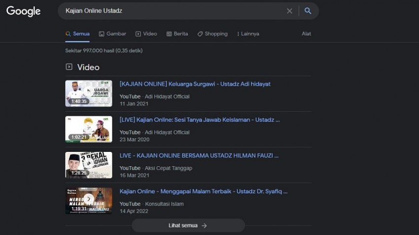 Belajar Agama Lewat Internet, Hati-Hati Cari Rujukan di Google