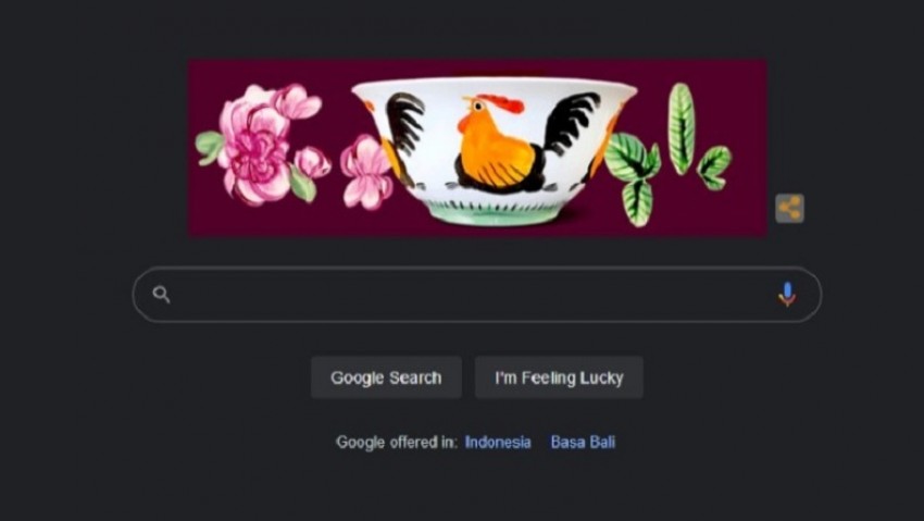 Google Doodle Tampilkan Mangkuk Ayam Jago, Ini Artinya