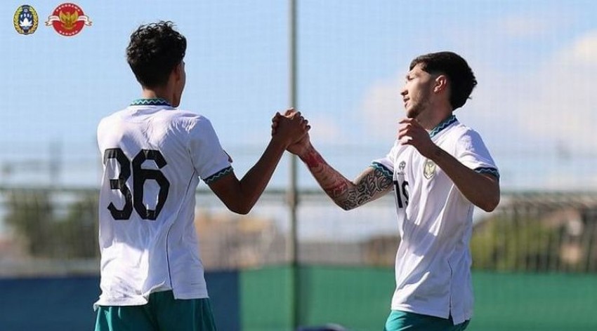 Babak Pertama Timnas Indonesia U-20 Unggul 1-0 atas Slovakia U-20