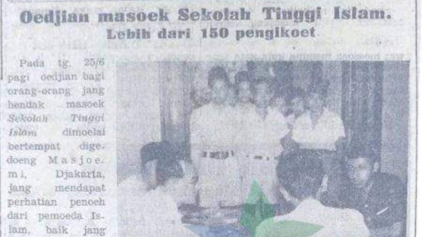 Sejarah Perguruan Tinggi Islam, Digagas Sebelum Indonesia Merdeka
