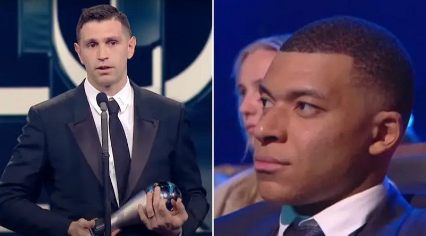 Emiliano Martinez Raih Penghargaan FIFA, Ekspresi Mbappe Jadi Sorotan