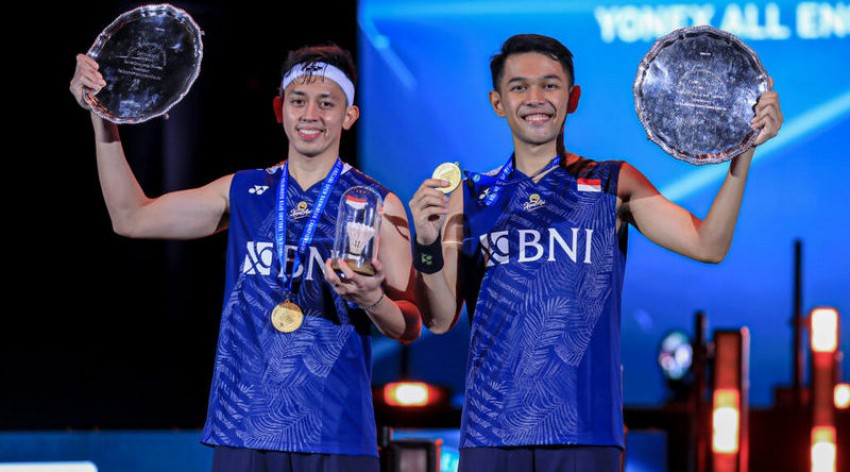 Bahagianya Fajar/Rian Rengkuh Gelar All England 2023