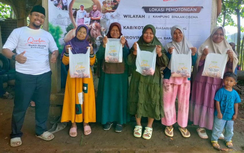 Sambangi Kampung Binaan Cisema, BMH Jabar Gelar Qurban Pemberdayaan