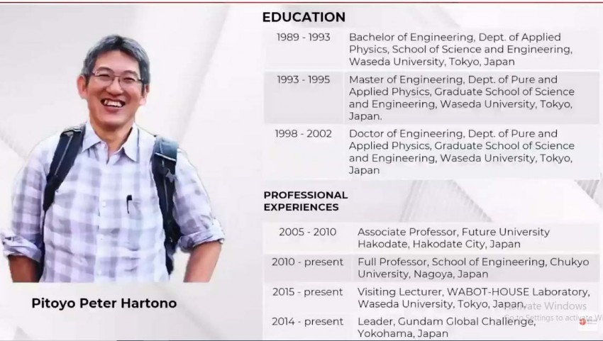 Mengenal Pitoyo Peter Hartono, Diaspora Indonesia Pencipta Robot Gundam