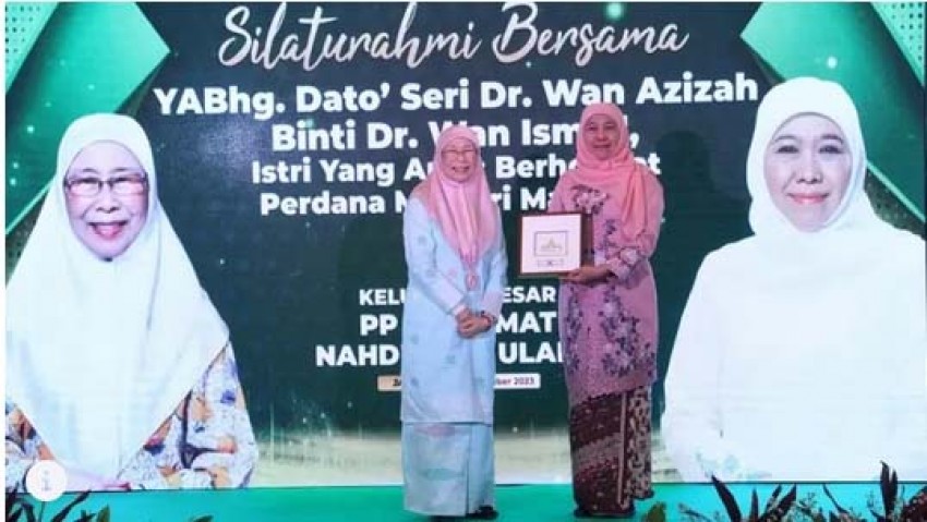 Silaturahim PP Muslimat NU dan Istri PM Malaysia Wan Azizah Ismail