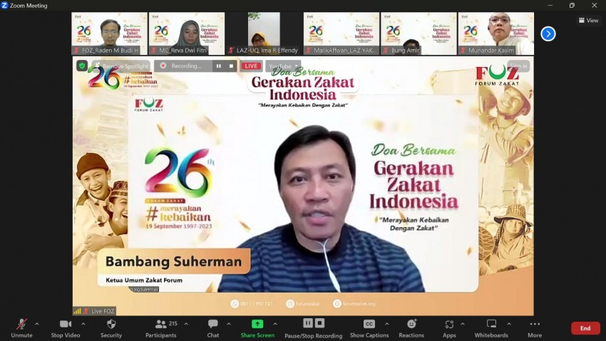 Tasyakuran Milad ke-26, Forum Zakat Gelar Khataman Quran dan Doa Bersama