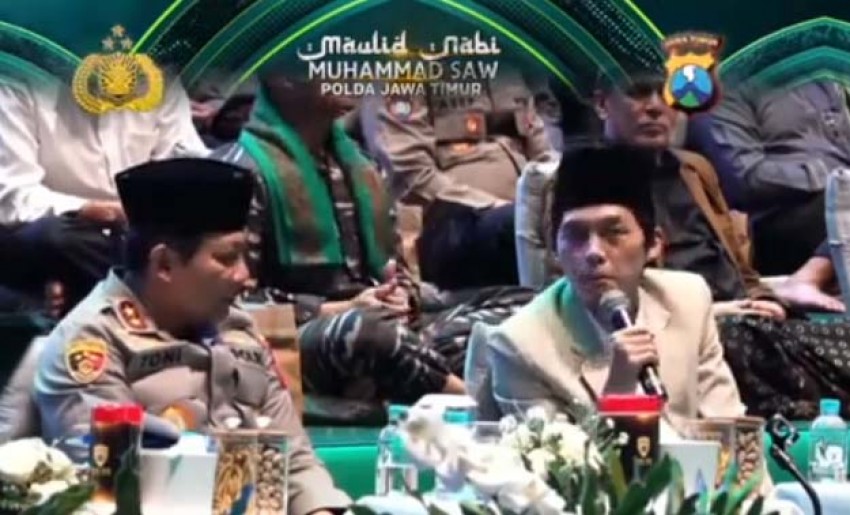 Gus Iqdam Ajak Polisi di Polda Jatim Teladani Akhlak Rasulullah SAW