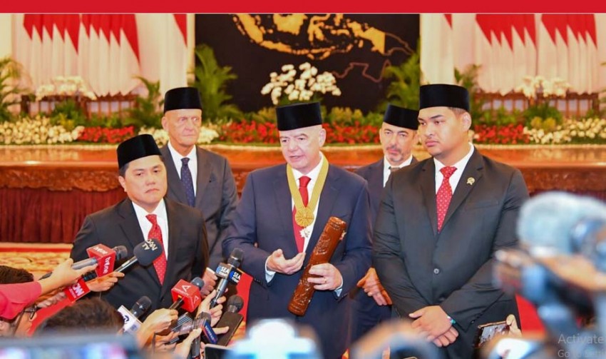 Dianugerahi Bintang Jasa Pratama, Presiden FIFA: Kehormatan Bagi Saya