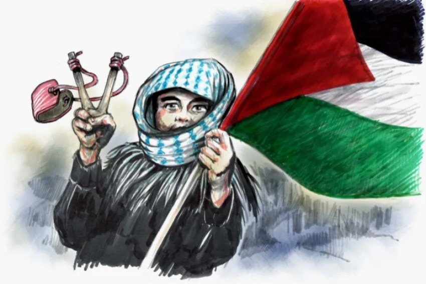 Tak Harus Senjata, Begini Para Seniman Gambarkan Kekuatan dan Ketegaran Warga Gaza