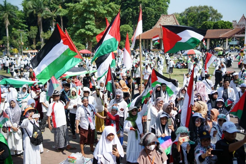 LMI Inisiatori Aksi Akbar Bela Palestina Bersama Masyarakat Sidoarjo