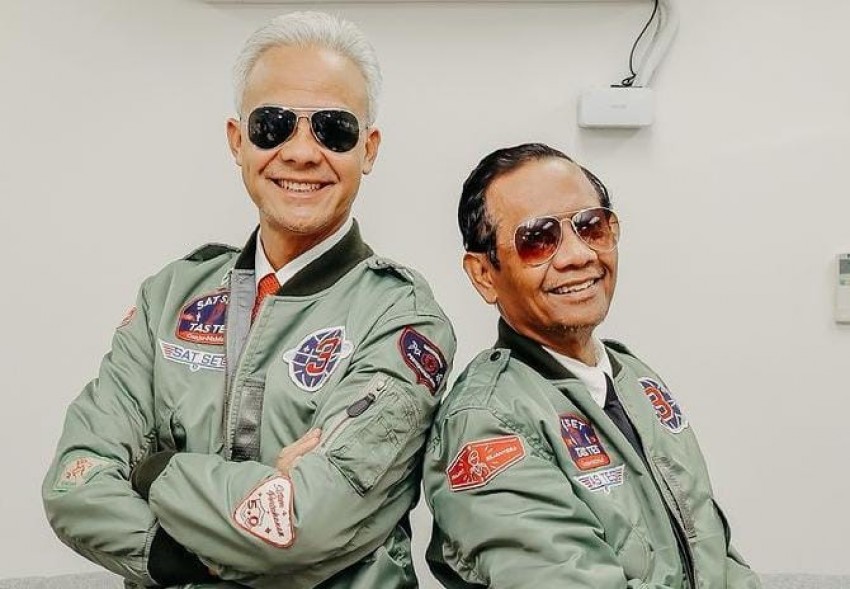 Bergaya Ala Tom Cruise di Top Gun, Fesyen Ganjar-Mahfud Jadi Sorotan