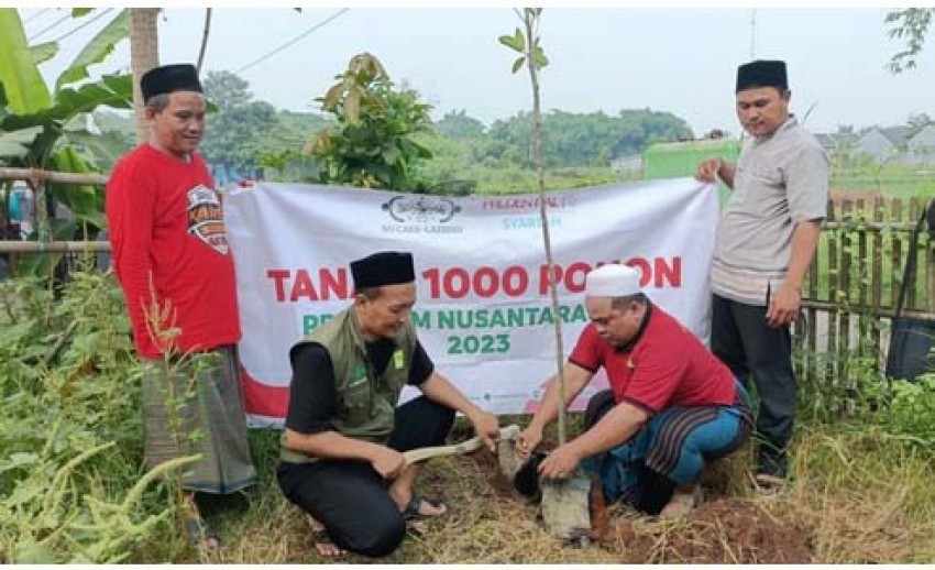 Kurangi Polusi Udara, Lazisnu dan Prudential Syariah Tanam Pohon di Bekasi