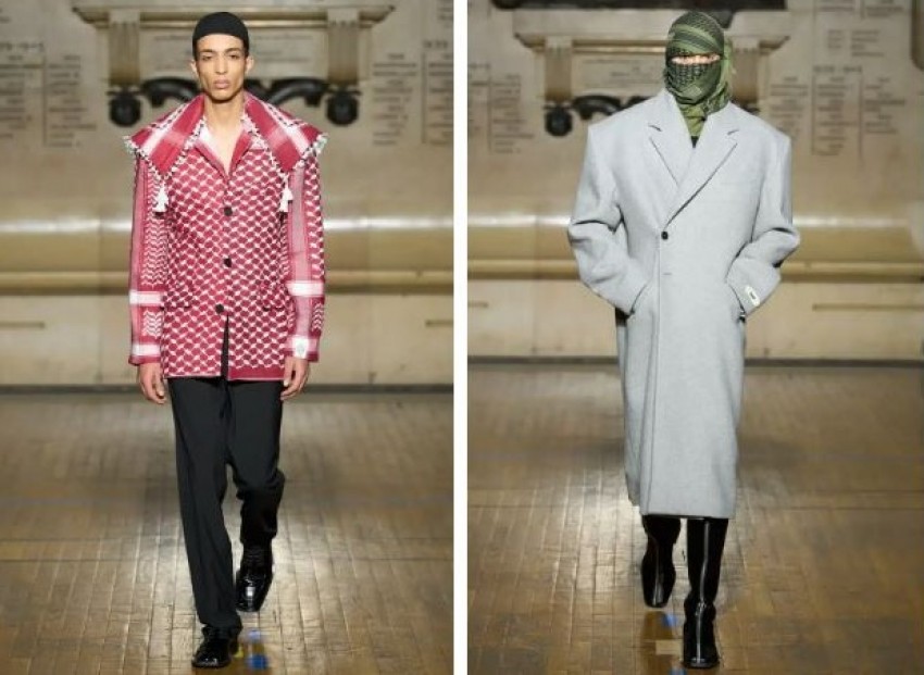 Rilis Koleksi Serba Keffiyeh, Duo Desainer Nyatakan Sikap Pro Palestina di Paris Fashion Week
