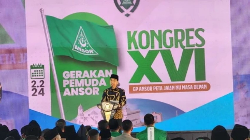 Buka Kongres XVI GP Ansor di Kapal Laut, Presiden: Kreatif dan Inovatif