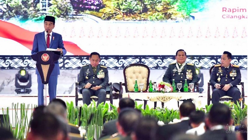 Rapim TNI-Polri 2024, Presiden Dorong Kesiapan TNI-Polri Hadapi Tantangan Global