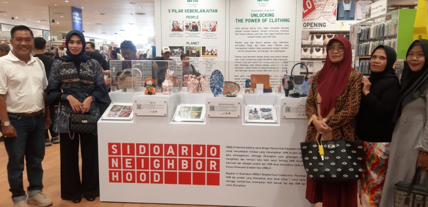 UMKM Sidoarjo Branding Produk di Uniqlo Unimas District