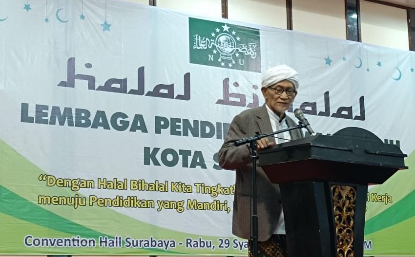 Rois Am PBNU KH Miftachul Akhyar Minta Guru Maarif NU harus Pintar dan Benar