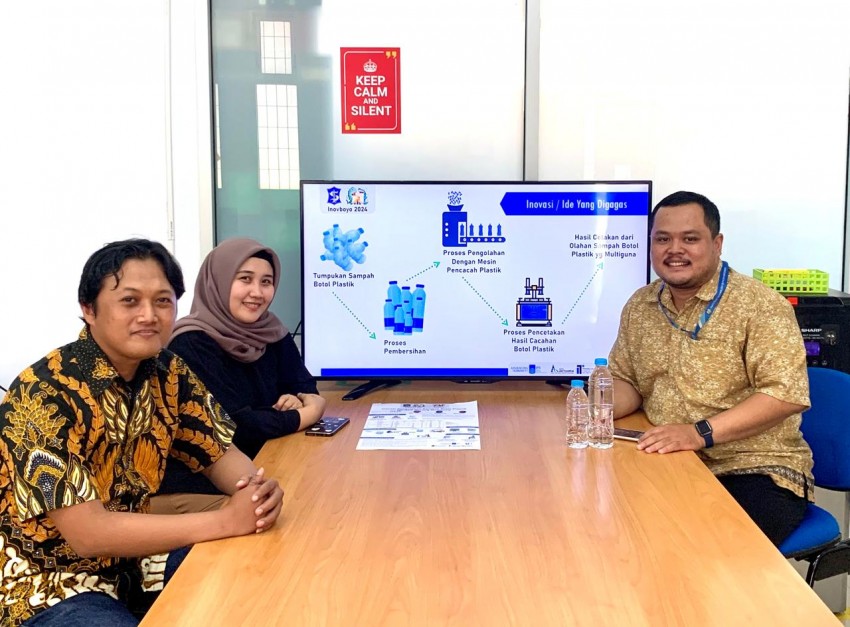 Mahasiswa ITS Gagas Inovasi Pengolahan Sampah Botol Plastik