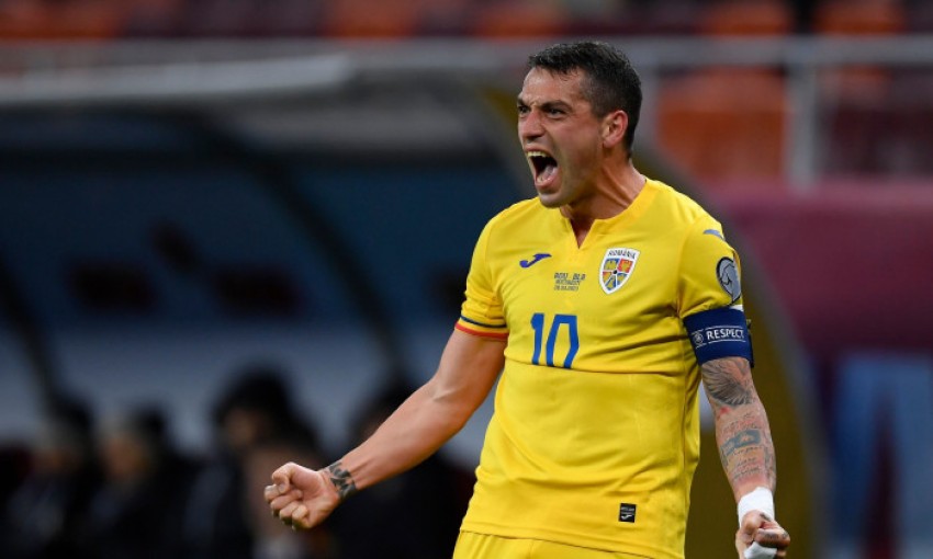 Gol Spektakuler Stanciu Bawa Rumania Unggul di Babak Pertama