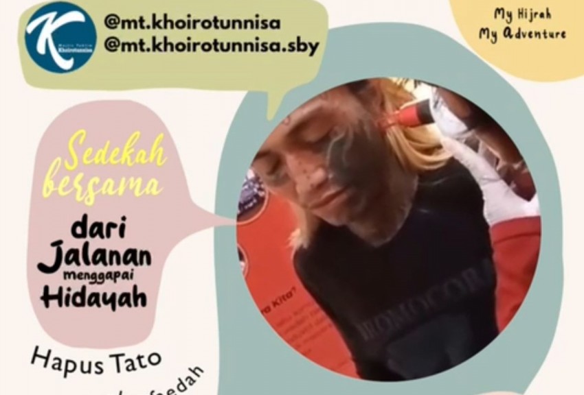Inspiratif, Kegiatan Sedekah Bersama Bantu Hapus Tato Anak Jalanan