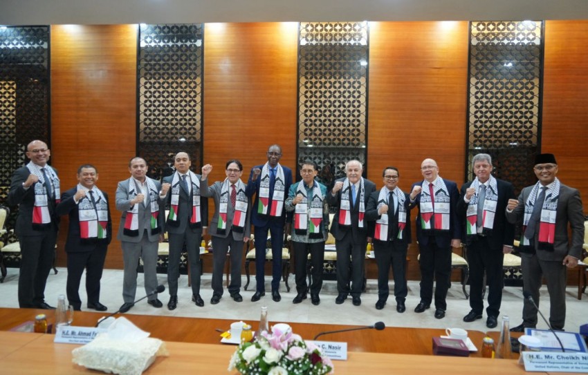 Ketua BKSAP DPR Fadli Zon Terima Delegasi Komite PBB untuk Palestina