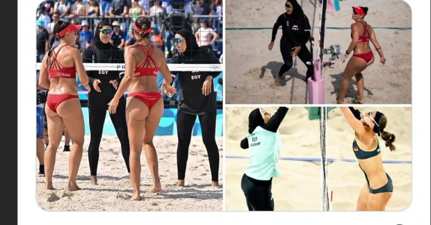 Soal Hijab, Pertandingan Voli Pantai Spanyol vs Mesir Picu Perdebatan di Media Sosial