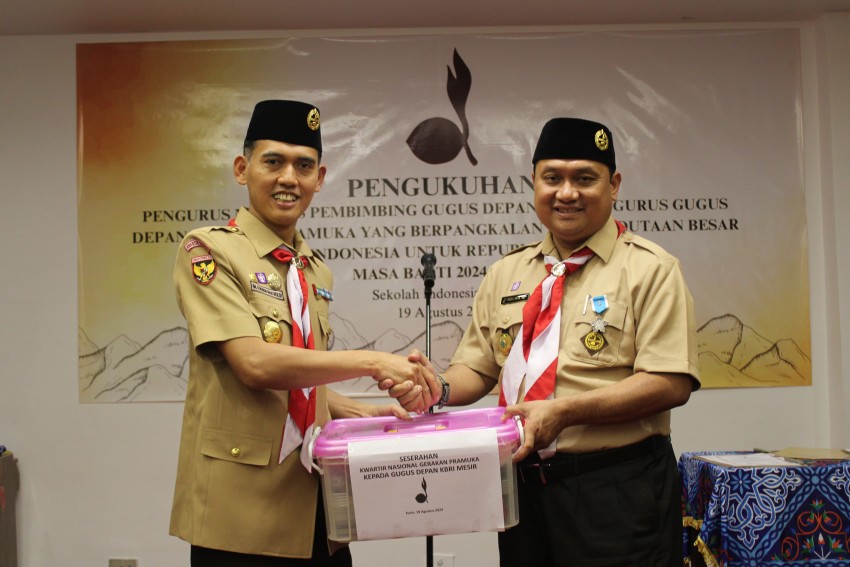 Majelis Pembimbing dan Pengurus Gugus Depan KBRI Kairo Diresmikan