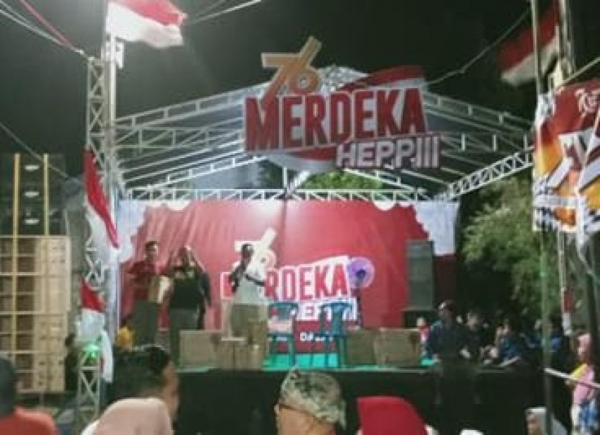 Anak Muda dari 8 Desa di Probolinggo Gelar Merdeka Heppiii, Beri Tenda UMKM dan Baju Seniman