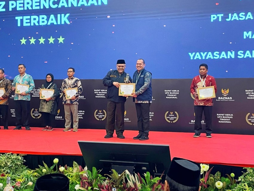 Profesional Kelola Zakat, UPZ BAZNAS Jasa Marga Raih Penghargaan Perencanaan Terbaik