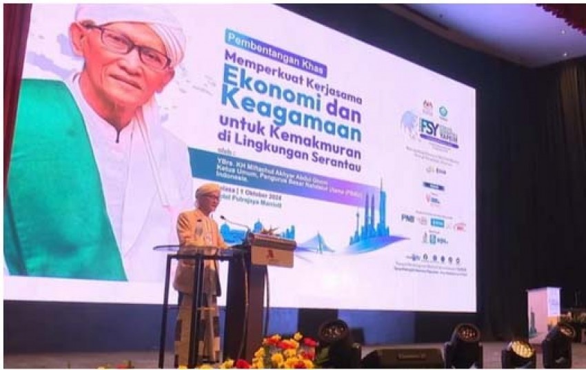 Pembicara Forum Yayasan Ekonomi Malaysia, Rais Aam PBNU: Jujur dan Adil Modal Wujudkan Kemakmuran