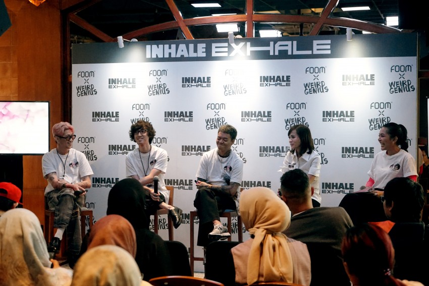 Lewat INHALE EXHALE Concert, FOOM dan Weird Genius Kolaborasi Luncurkan Produk Series Terbaru