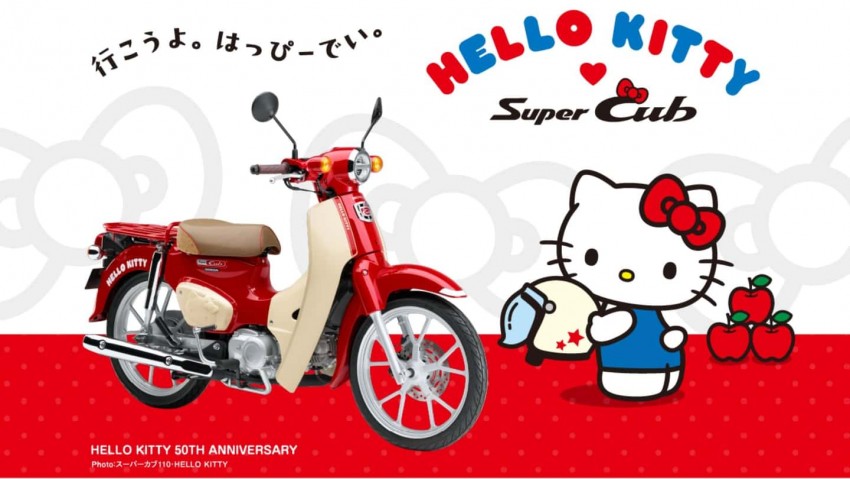 Menggemaskan! Honda Super Cub Edisi Hello Kitty 50th Anniversary Resmi Meluncur, Desainnya Bikin Jatuh Hati