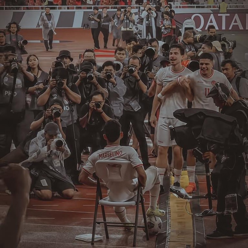 Jersey Marselino Ferdinan saat Lawan Arab Saudi Terjual Rp100 Juta, Hasilnya untuk Renovasi Sekolah