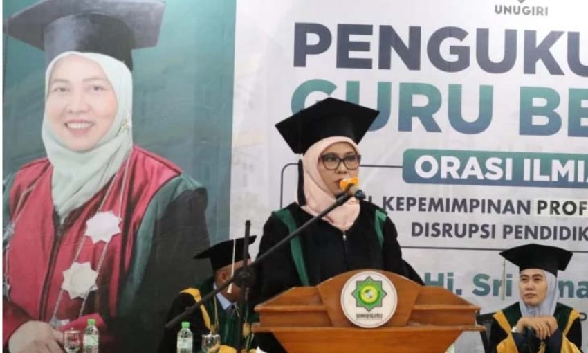 Guru Besar Pertama di Unugiri, Prof Sri Minarti Sampaikan Implementasi Kepemimpinan Profetik Etis