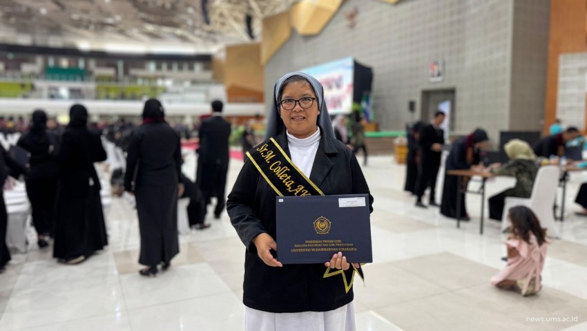 Biarawati Katolik Lulus PPG di UMS, 24 Tahun Mengabdi untuk PAUD