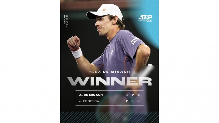Alex de Minaur Selesaikan Pertarungan Sengit Melawan Joao Fonseca di Miami Open