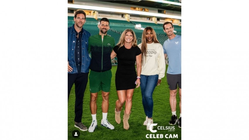 Djokovic Tumbangkan Musetti di Miami Open, Serena Williams dan Del Potro di Tribun Turut Menjadi Supporter