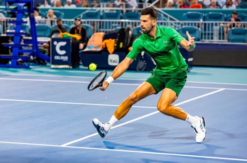 Novak Djokovic Kerja Keras Tundukkan Sebastian Korda di Miami Open dan Lolos Semifinal