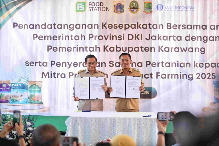 Gubernur Pramono Dorong Ketahanan Pangan Lewat Aksi Nyata di Karawang