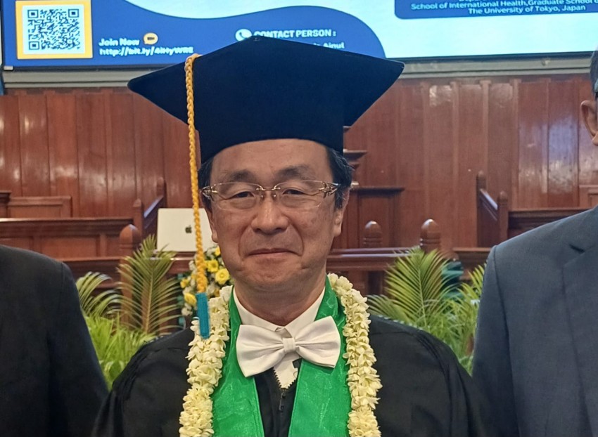 FK Unair Kukuhkan Tomoyoshi Nozaki dari Jepang sebagai Adjunct Professor