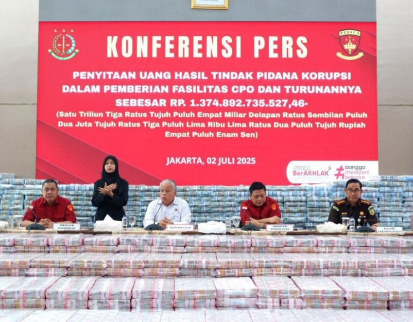 Kejagung Kunci Dana Rp1,37 T Korupsi CPO, Proses Kasasi Masih Jalan