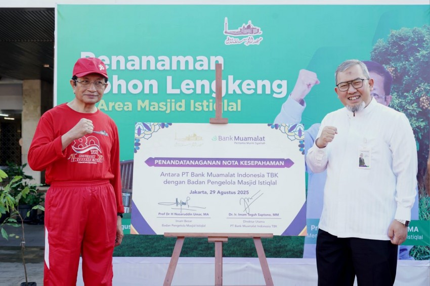 Bersama Masjid Istiqlal, Bank Muamalat Mantapkan Langkah Majukan Literasi Syariah Nasional