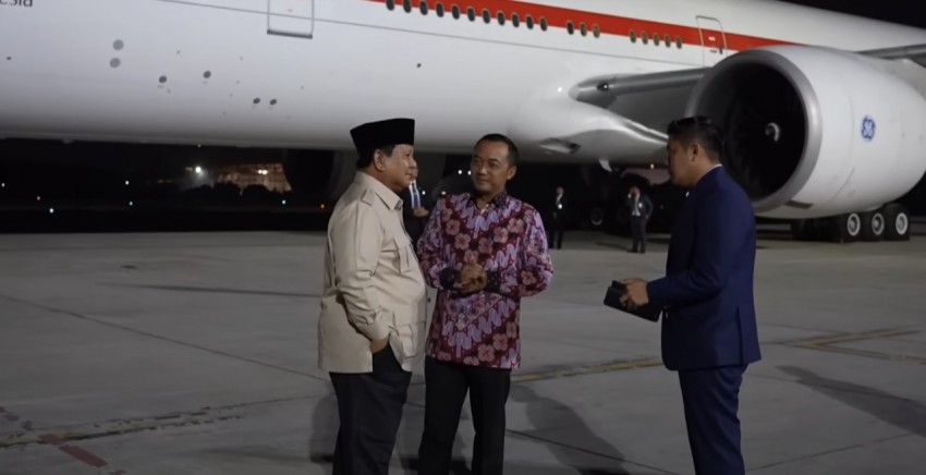 Presiden Prabowo Tiba di Tanah Air, Usai Kunjungan Singkat ke Beijing
