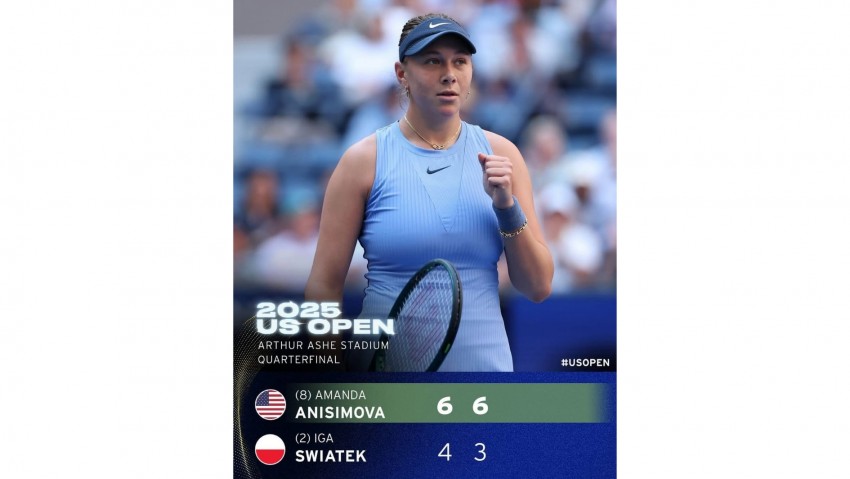 Amanda Anisimova Akhirnya Sukses Balas Dendam Dengan Mengalahkan Swiatek dan Lolos Semifinal US Open