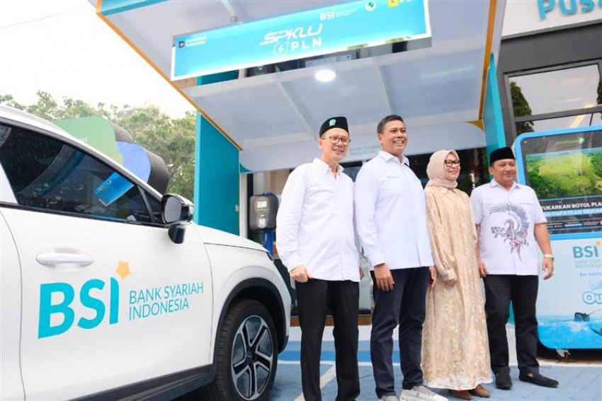 BSI dan PLN Hadirkan SPKLU Pertama di Masjid: Dorong Gerakan Ekonomi Hijau Berbasis Jamaah