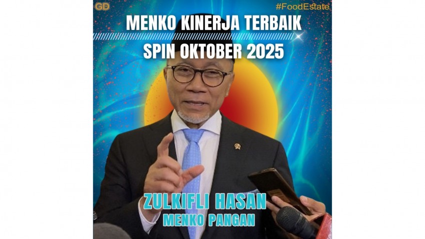 Zulkifli Hasan Raih Predikat Menko Terbaik Versi SPIN, Tagar #MenkoBidangPangan Trending di Twitter
