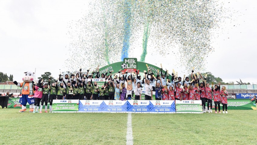 Ekosistem Sepak Bola Putri Yogyakarta Kian Maju Lewat MilkLife Soccer Challenge